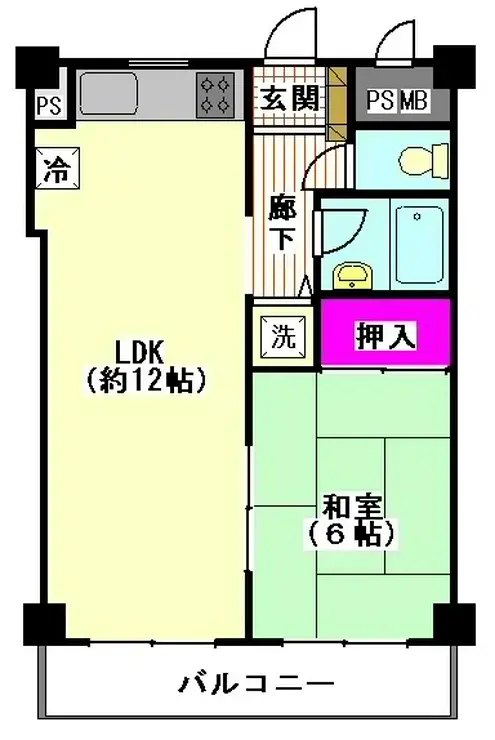 ロイヤルメゾン多摩川 4階階 間取り