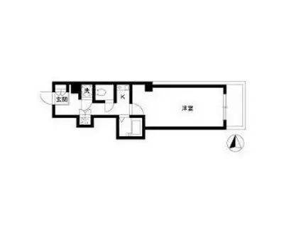 ダイヤモンドレジデンス両国(1K/5階)の間取り写真