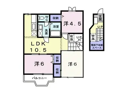 エポック(3LDK/2階)の間取り写真