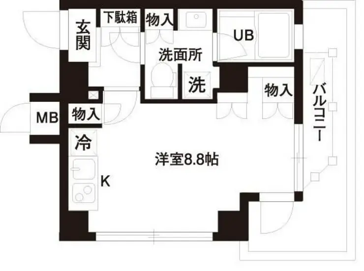 レジディア白金高輪 8階階 間取り