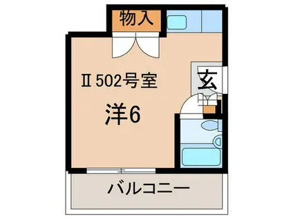 ウインライフ松原II(ワンルーム/5階)の間取り写真