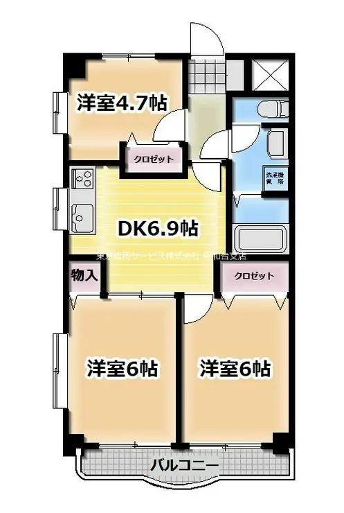 グレースパレス向原 3階階 間取り