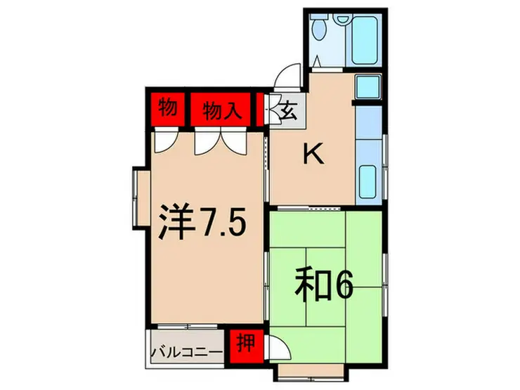 田口ガーデンハイツ 2階階 間取り