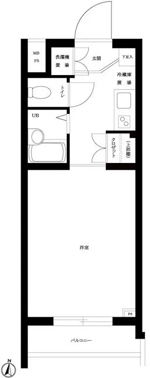 ルーブル芦花公園 2階階 間取り