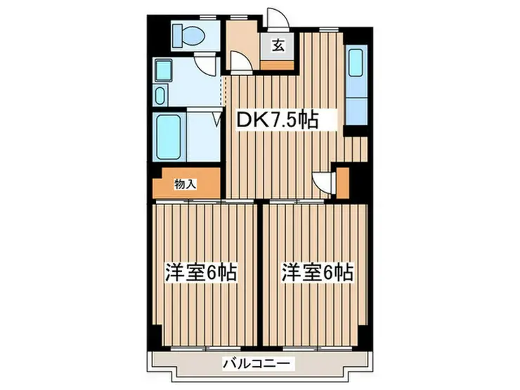 サンビーチ美松 1階階 間取り
