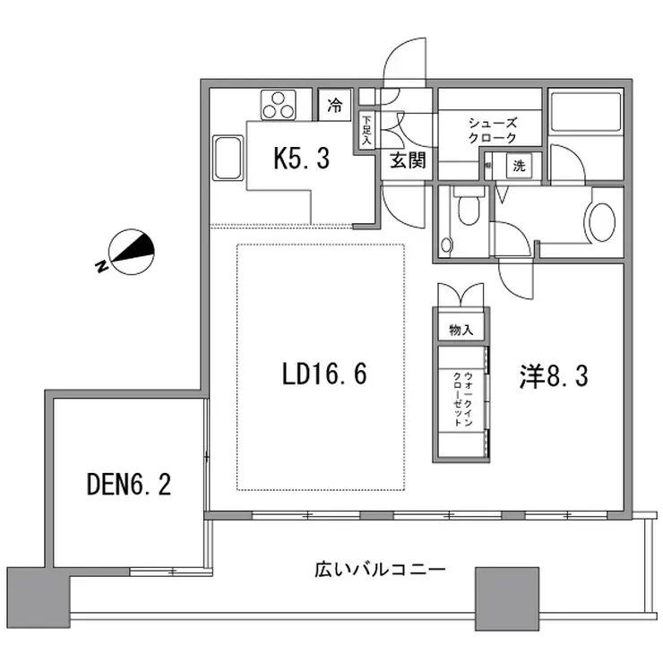 芝パーク・タワー 18階階 間取り