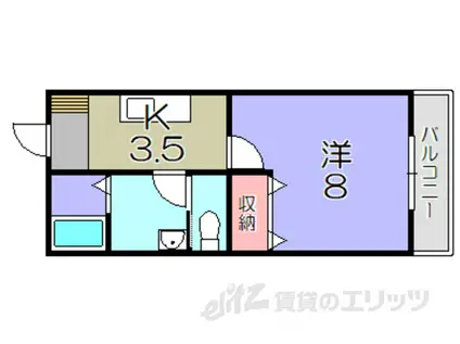 CHEZ NOIX(1K/2階)の間取り写真