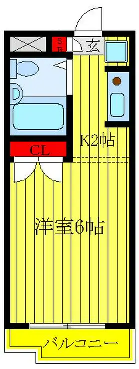 スカイコート赤羽 1階階 間取り