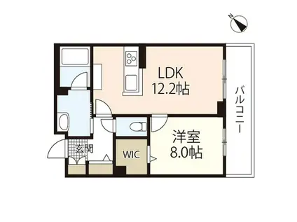 YANAGI TAKASU(1LDK/3階)の間取り写真