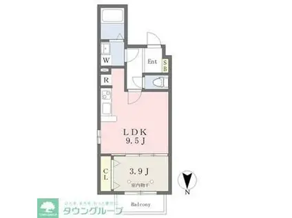 HARUKAZ中村公園(1LDK/1階)の間取り写真