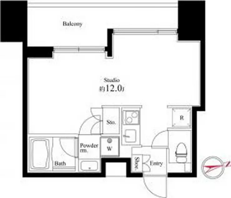 スクエアガーデン池袋 5階階 間取り