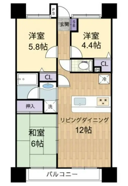 レクセルプラザ西川口 9階階 間取り