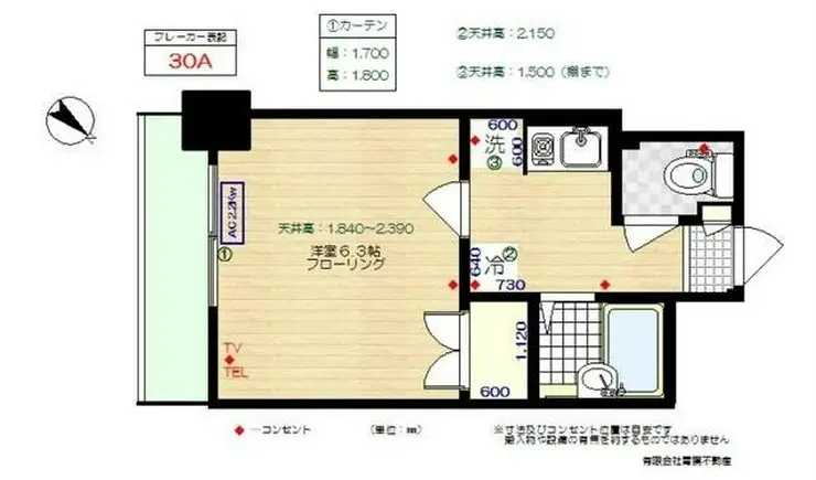 フォレスト青葉 4階階 間取り