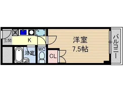 光寿ビル(1K/5階)の間取り写真