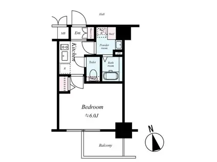 エスリード新大阪グランファースト(1K/8階)の間取り写真
