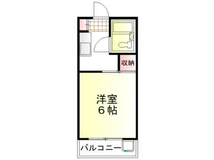 芦山グレイスマンション(1K/4階)の間取り写真