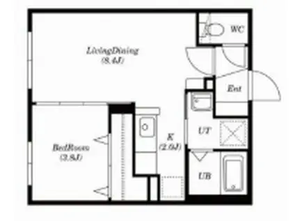 シティレジデンス北36条(1LDK/3階)の間取り写真