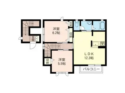 RELAFORT MAISON(2LDK/2階)の間取り写真