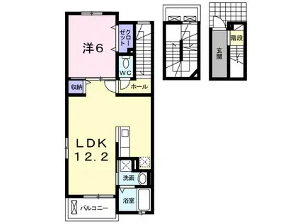 パークビレッジ春日部I(1LDK/3階)の間取り写真