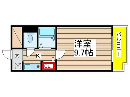 プラザ真砂(1K/5階)の間取り写真