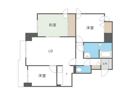 ウィスタリア35(3LDK/8階)の間取り写真