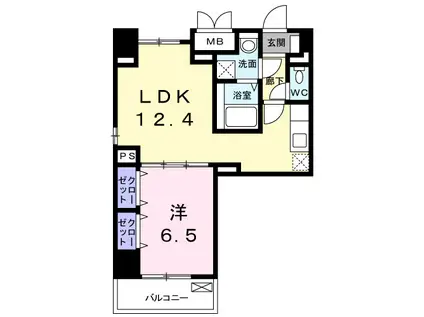 ALIVE HOUSE(1LDK/1階)の間取り写真