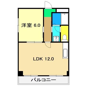 グランリーオ(1LDK/5階)の間取り写真