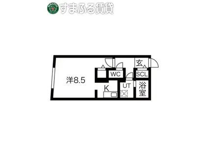 G VIVRE 岡崎駅前(1K/5階)の間取り写真