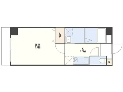 アドラブール石神(1K/2階)の間取り写真