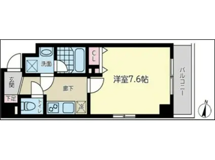 ジェイステージ西大島(1K/6階)の間取り写真