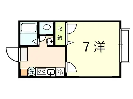 ディアスNAO(1K/1階)の間取り写真