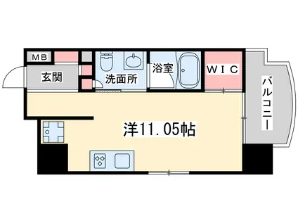 ＪＲ東西線 大阪天満宮駅 徒歩5分 10階建 築21年(ワンルーム/5階)の間取り写真