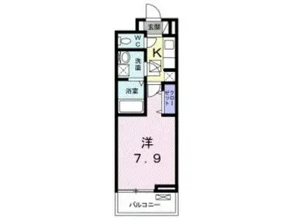 エスプリ(1K/1階)の間取り写真
