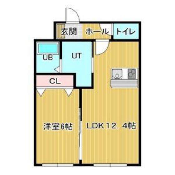 PREMIER CHOUETTE(1LDK/3階)の間取り写真