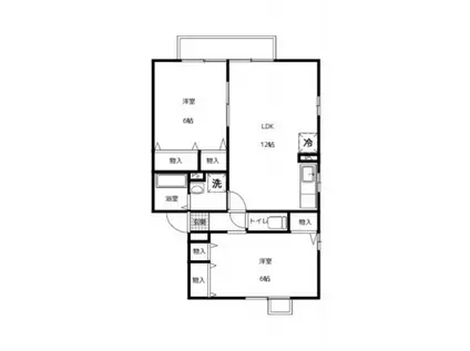 セードルハウス(2LDK/1階)の間取り写真