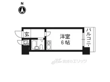 朝日プラザ鴨川(ワンルーム/7階)の間取り写真