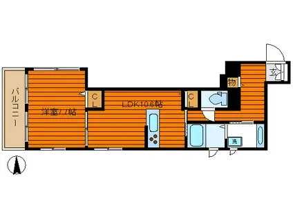 A-1628(1LDK/3階)の間取り写真