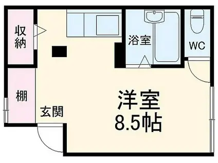 ニューハイツ小岩(2DK/2階)の間取り写真