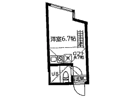 ユナイト南太田セルフポートレート(ワンルーム/1階)の間取り写真