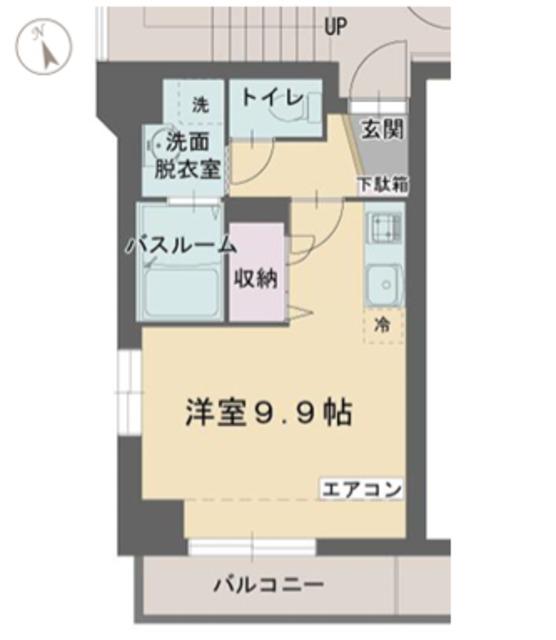 アビターレ平町(ワンルーム/1階)の間取り写真