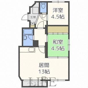 第12松井ビル(3DK/3階)の間取り写真