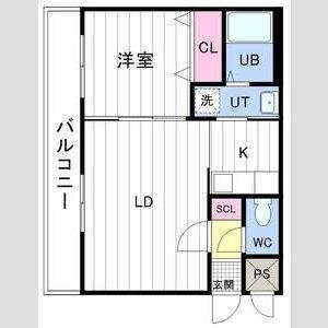 ASTERN15(1LDK/3階)の間取り写真