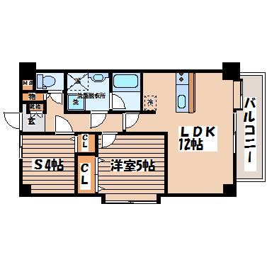 オーシャンビュー鹿野(1SLDK/2階)の間取り写真