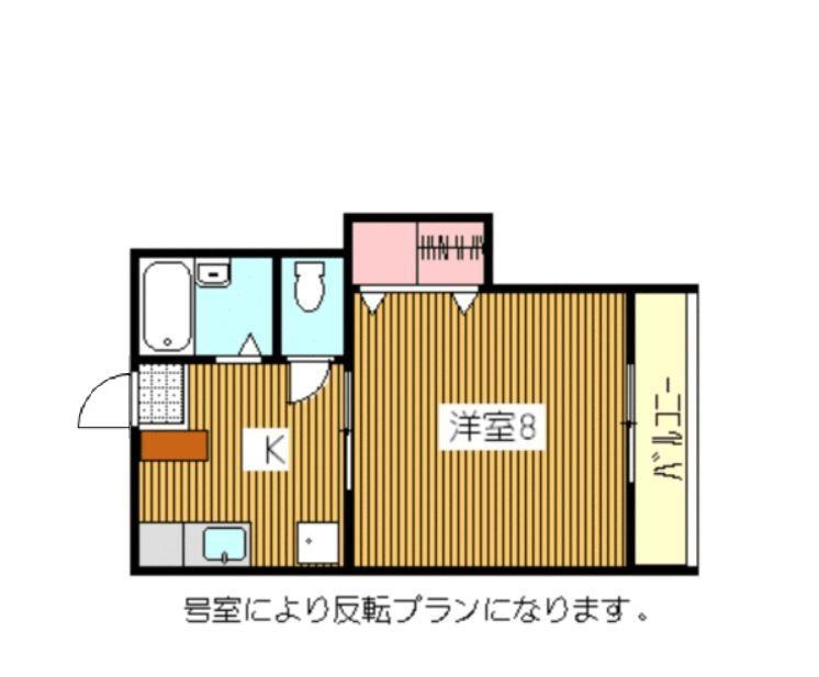 クレイドルエイケン(1K/2階)の間取り写真