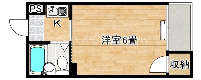 プレアール材木町(ワンルーム/2階)の間取り写真