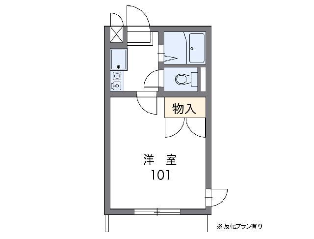 レオパレス上平間ACT(1K/2階)の間取り写真