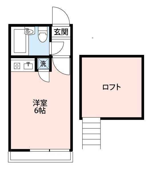 ライフピアウェイブ上高井戸(ワンルーム/2階)の間取り写真