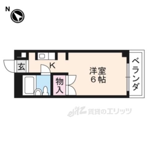 コーポスバル(1K/1階)の間取り写真