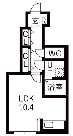 ART LIFE(ワンルーム/1階)の間取り写真
