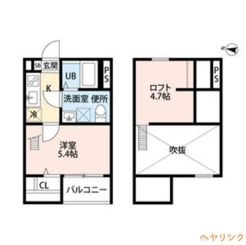 CLASSY STYLE (1K/1階)の間取り写真